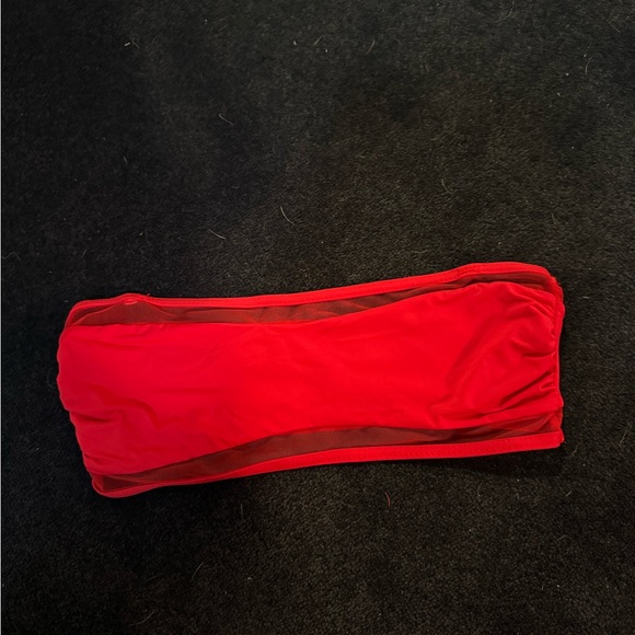 Red strapless bikini top - Picture 1 of 2
